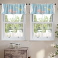 thumbnail image 2 of LALILO Kitchen Curtain Valance Baby Shower Greeting Card Rod Pocket Window Curtain 52"x 18" Set of 2, 2 of 5