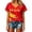 03_Spain, variant on 2026 Soccer Game Day Women V Neck Soccer Top Spain National Team Fan Apparel Casual Short Sleeve Match Outfit Shirt