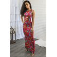 thumbnail image 2 of Fly Trend King Desire Bodycon Cut-Out with Knot Detail Maxi Dress, 2 of 5