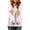 White, variant on Stamzod Women's Dialysis Hoodies with Arm Zipper Thumb Holes Long Sleeve Zip Up Hoodie Casual Loose Iv Jacket Sweatshirt Pink XL