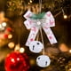 thumbnail image 1 of Christmas Bow Iron Bells Tree Ornaments Jute Rope And Berry Bells Hanging Decorations, 1 of 5