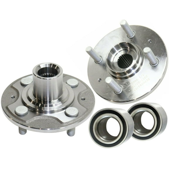 Front Wheel Bearing Hub Assembly Fit 2001 2002 2003 2004 2005 Honda Civic Wheel Bearing(2 Pack) w/4 Lugs, Replace 930-456, 510030