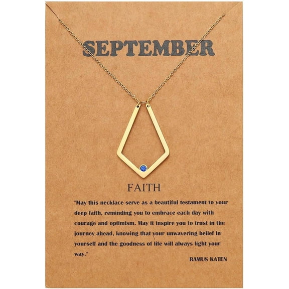 Dainty 14 Gold Plated Ring Holder Necklace Ring Keeper Pendant Necklace With Birthstone For Women Jewelry[o2291]