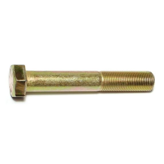 5/8"-18 x 4" Zinc Plated Grade 8 Steel Fine Thread Hex Cap Screws HCS8-409