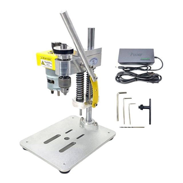 Mini Taladro de Banco Sharpla Artesanía de Metal Portabrocas de 03 a 4 mm