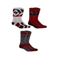 thumbnail image 1 of Tampa Bay Football Socks Fits Mens Shoe Sizes 7-12 Football Crew Length 3 Pairs, 1 of 3