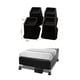 thumbnail image 5 of Elevadores de servicio 4PCS Muebles Ascensores Ascensores, almacenamiento - Negro 3 pulgadas 3 pulgadas de altura BLESIY Elevador de cama ajustable, 5 of 8