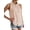 Cream White, variant on Women'S Satin Sleeveless Blouse Spring Top Casual Office Solid Color Shirt Elegant Feminine Chic White S