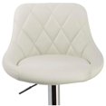 thumbnail image 2 of Best Master Claire Tabouret de Bar Pivotant Réglable en Faux Cuir Blanc (Ensemble de 2), 2 of 2
