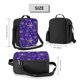 thumbnail image 2 of Disketp blue purple Snowflake Bolsa Térmica Estampada para Almuerzo, Lonchera para Hombres y Mujeres Adultos, 2 of 7