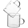thumbnail image 1 of 2 Pcs Glass Espresso Cups with Dual Spout for Home Use Safe and Durable Small Size, 1 of 9