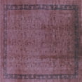 thumbnail image 1 of Ahgly Company Indoor Square Persian Light Blue Bohemian Area Rugs, 5' Square, 1 of 4