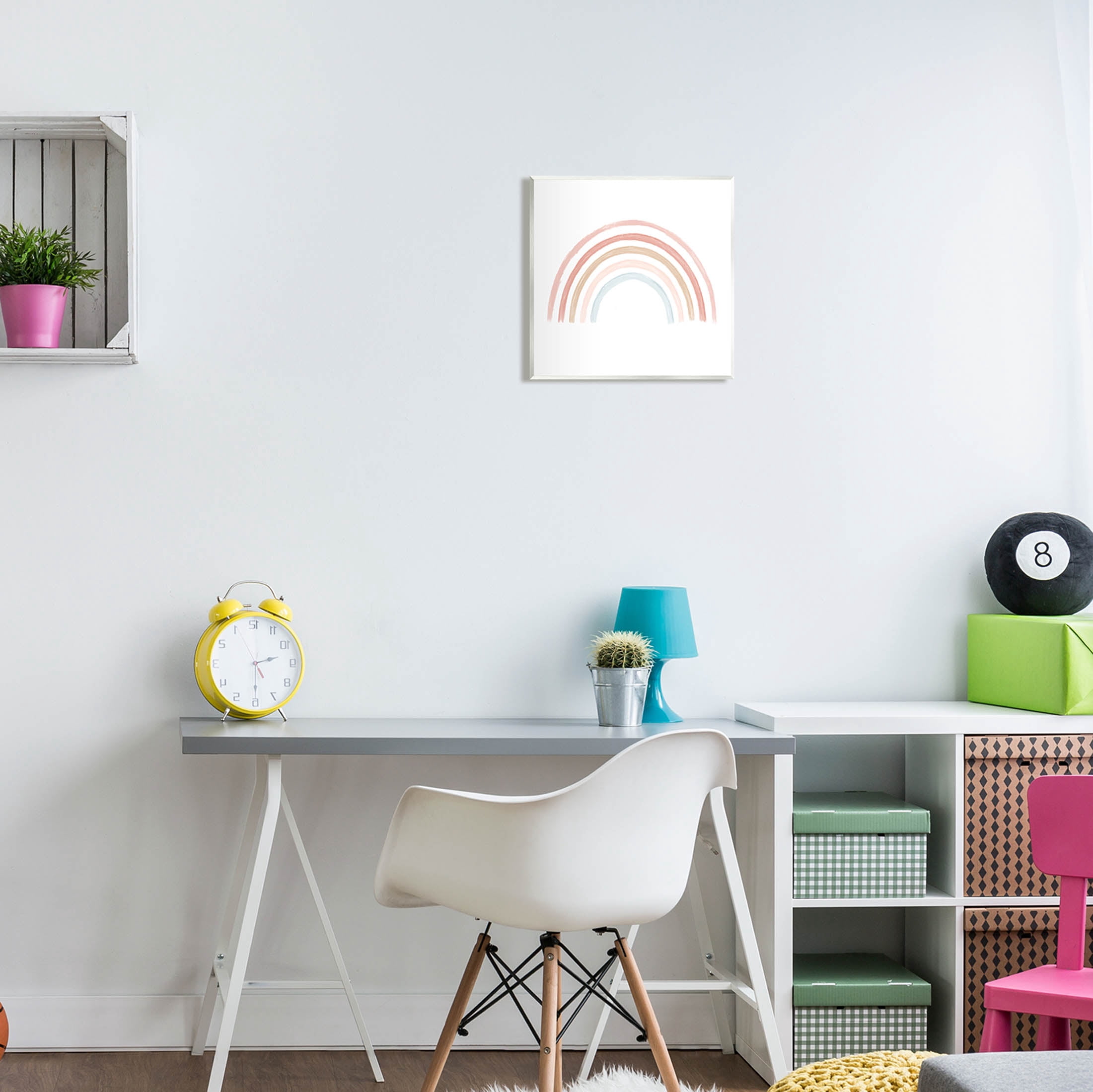 Stupell Industries Pastel Rainbow Arch Illustration Graphic Art Unframed Art Print Wall Art, Design by Daphne Polselli