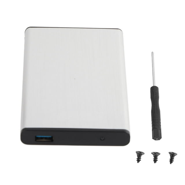 USB3.0 Hard Drive Enclosure Portable 2.5 Inch SATA Aluminum Alloy Computer Hard Drive Case Silver