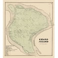 thumbnail image 2 of Stone 26x29 Black Ornate Wood Framed with Double Matting Museum Art Print Titled - Grand Island New York Landowner - Stone 1866, 2 of 4