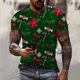 thumbnail image 1 of Rave Party Hip Hop hombres Navidad Elk Santa Claus 3d Hd impreso camiseta moda tendencia cuello redondo suelta calle fiesta ropa 6xl, 1 of 4