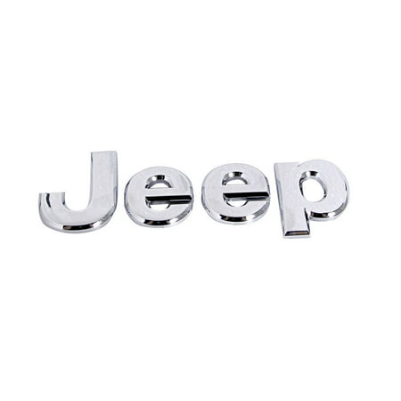 New Jeep Compass - Factory New Mopar Part # 5116491-AA Chrome Jeep Nameplate for Compass 2007-2017, Patriot 2007-2017, and Wrangler 2011-2016 Compass 2007-2017