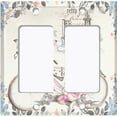 thumbnail image 6 of Metal Light Switch Plate Cover Vintage Paris Floral Eiffel Tower Card PRS023, 6 of 13