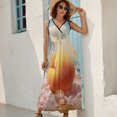 thumbnail image 2 of Juicy Peach Sleeveless Dress Female Clothing Dress Women Summer 2025 Dress, 2 of 6