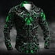 thumbnail image 1 of Nueva camisa abotonada de moda para hombre, camisa retro de fiesta de manga larga con cuello rojo 3D y camisas de colores degradados múltiples, 1 of 6