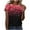 New1-Red, variant on Patlollav Womens Print Short Sleeve Tshirt Tops Casual Loose Blouse Tops