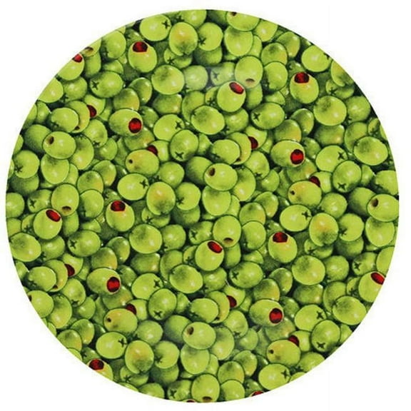 Andreas TRT-155 10 in. Olives Round Trivet- Pack of 3