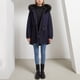 thumbnail image 5 of Chaquetas y abrigos casuales con capucha de manga larga para mujer, chaqueta acolchada de polar con cuello y capucha, abrigo cálido para mujer, 5 of 8