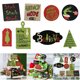 thumbnail image 5 of Decoraciones Mesa Navidad Rústica Letreros 9 Pcas La Bandeja Corbata para Invierno Casa Granja Del Estante Roja, 5 of 9