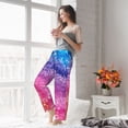 thumbnail image 5 of Salouo Rainbow Glitter Cute Print Women's Pajama Pants Casual Loose Sweatpants PJs Flowy Pants Drawstring Palazzo for Women Wide Leg Pants Lounge Pajama -X-Large, 5 of 8