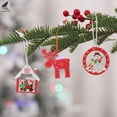 thumbnail image 4 of PULLIMORE 36 Pcs Wood Christmas Hanging Decorations Snowflake Snowman Bells Pendant Ornaments for Xmas Tree Garland Party Home Decor, 4 of 8