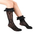 thumbnail image 2 of Baby Girls Knee High Lace Socks Ruffles 3-8Y, 2 of 6