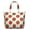White-130, variant on Hippie Retro Style Weekender Bag for Women, Spacious Travel Tote with Zipper Closure & Durable Handles, Boho Chic Carry-On for College Students & Moms