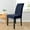 Blue, variant on Dining Chair Cover, Plush Jacquard Elastic High Back Chair Cover, All-in-One Dirt Proof Washable Polyester Slipcover for Home Dining Room, White