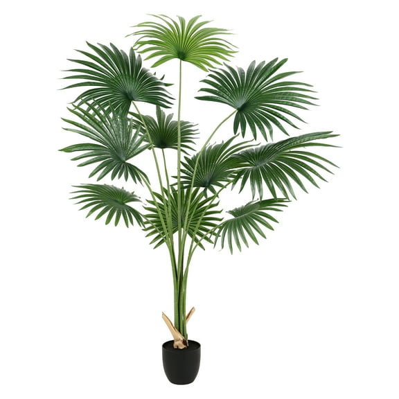 SAFAVIEH Faux Palm 72"Potted Tree, Green