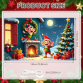thumbnail image 4 of Festive Design Merry Christmas Santa Claus Decoration Holiday Backdrop for Party Celebration Home Indoor Festivity, 4 of 5