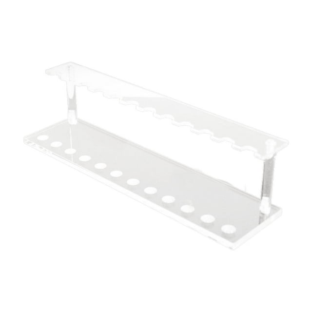 Estante de exhibición de bolígrafos acrílicos, soporte para marcadores, organizador de cosméticos, soporte para brochas de maquillaje para tiendas 31x8x7cm