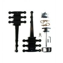 Shed Windows and More Shed Hardware Door Kit w/Door T Handle Barrel Bolts 12" Strap Hinge (Loop Barrel Bolt)