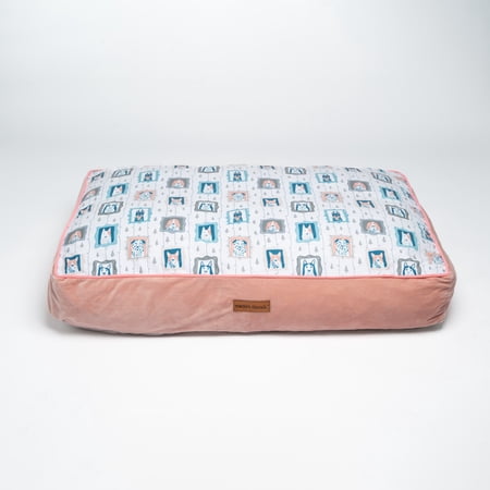 Modern Threads Large Orthopedic Memory Foam Pillow Dog Bed  Potraits