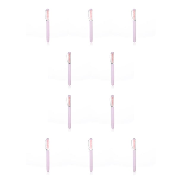 Bewildely Herramienta de pintura de diamantes de imitación, pegatina para manualidades, costura, perforación, suministros profesionales, Púrpura claro 10piezas
