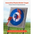 thumbnail image 4 of KFFKFF Axe Throwing Game, Plastic Bristle Target with 8 Throwing Axes Set, Foldable Steel Frame, Easy to Store, Stable Placement for Indoor and Outdoor, Backyard, 4 of 9