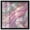 Black Frame, variant on Pink and Mint Crystal I Shadowbox Print Colorful Abstracts by Art Remedy, Blonde Frame, 16 x 16