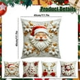 thumbnail image 3 of BMYJ Christmas Shaped Plush Cushions Man/Snowman/Reindeer Throw Pillows Festive Home Decoration Sofa Cushions for Christmas Winter Holiday Party Outdoor Bedroom Cushion Decoration, 3 of 4