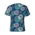 thumbnail image 6 of Qekee Bohemian Mandala Classic Fit T-Shirt Men's Shirt Men's Tight Short Sleeves for Exercise, Running, Mountaineering - Bohemian Mandala, 6 of 9