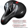 thumbnail image 4 of Bicycle Saddle, Ergonomic Hiking Gel Saddle Hollow Dual Spring Shock Absorber Ball, with Rear Reflective Strip, Comfortable Bicycle Saddle, 4 of 5
