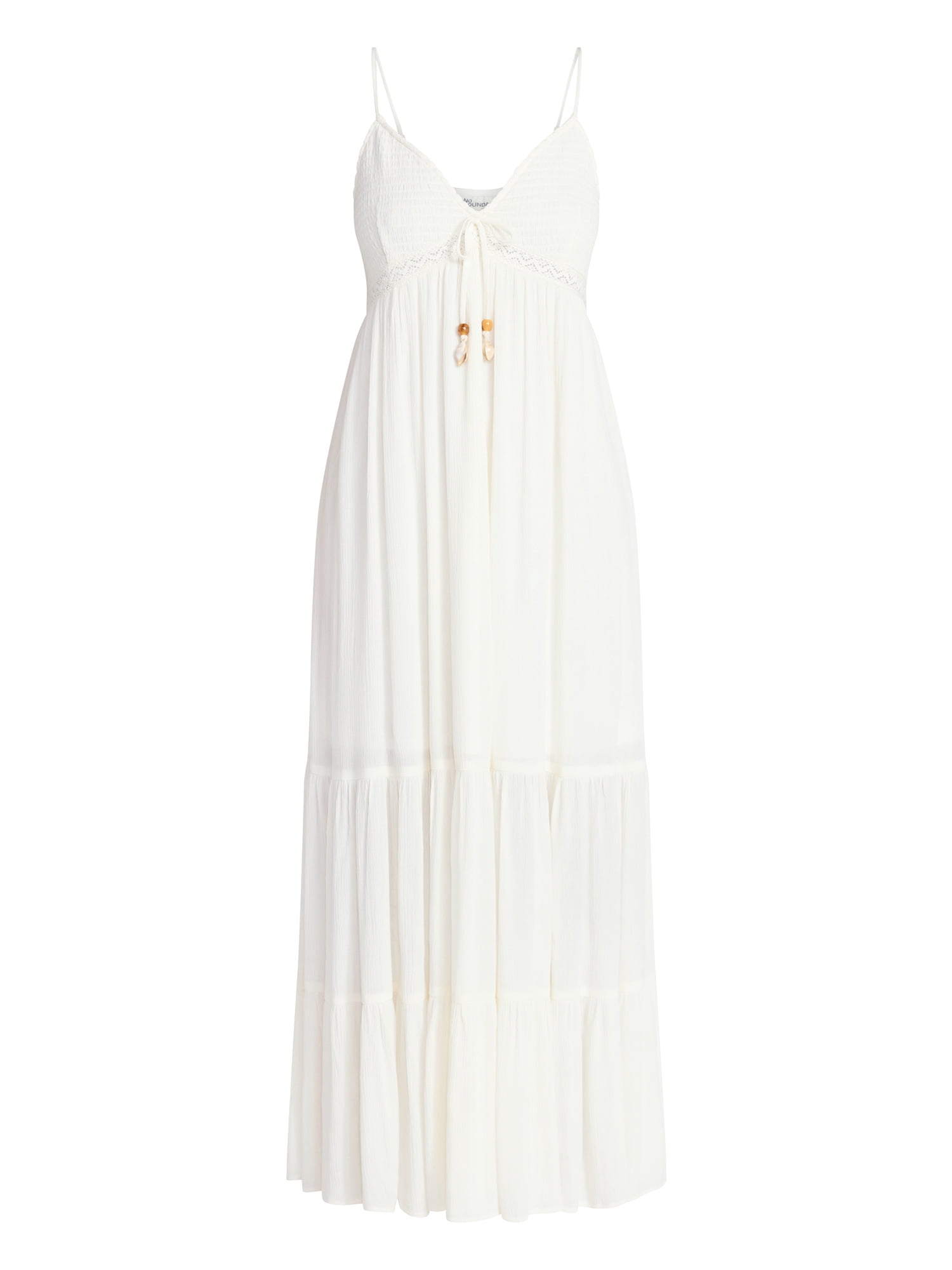 walmart no boundaries lace dress No Boundaries Crochet Lace Maxi Dress, Women's