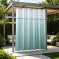 thumbnail image 6 of Waterproof Outdoor Curtain Single Panel Thickened Privacy Weather Protection with Metal Rings for Patio Porch Pergola 78x47in, 6 of 6