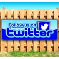 thumbnail image 1 of Follow Us On Twitter 13 oz Vinyl Banner With Metal Grommets, 1 of 4