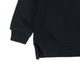 thumbnail image 3 of Miluxas Toddler Crewneck Sweatshirts Solid Pullover Tops for Girls or Boys Black 12 Years, 3 of 4