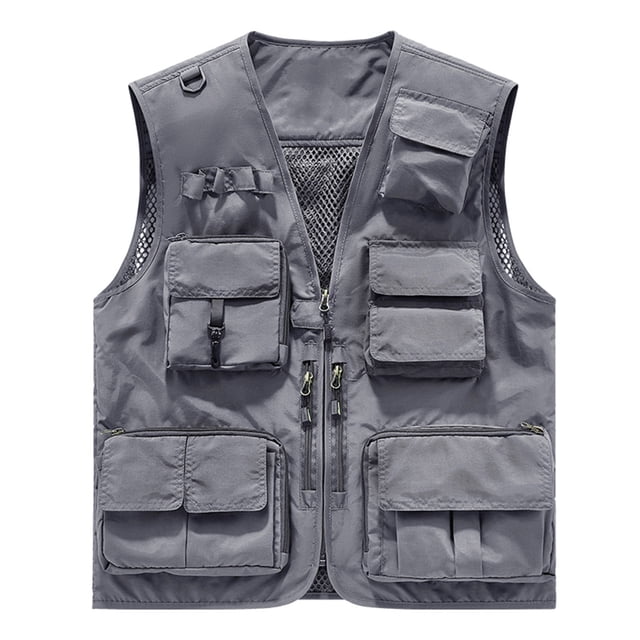 Gilet Utilitaire pour Femmes, Gilet Léger pour l'Extérieur, Gilet de Photographie Multi-Poches, Haut Matelassé Décontracté à Col en V, Pièce Confortable pour la Randonnée, Usage Quotidien