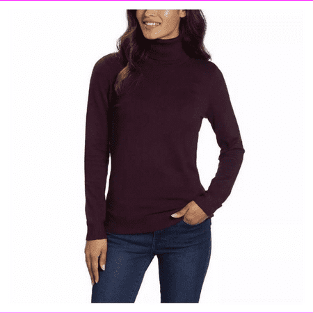 Andrew Marc Women's Turtleneck Ladies Sweater L/Aubergine